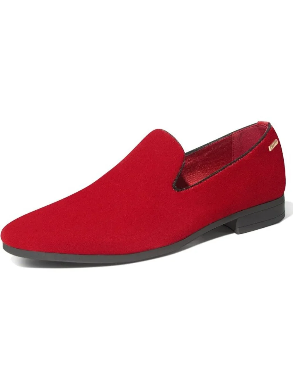 UUBARIS Men's Red West Velvet Loafers Slip On Tuxedo Fashion Style Shoes
